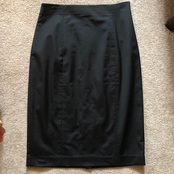Ann Taylor Black Pencil Skirt, B22 - Picture 3 of 8